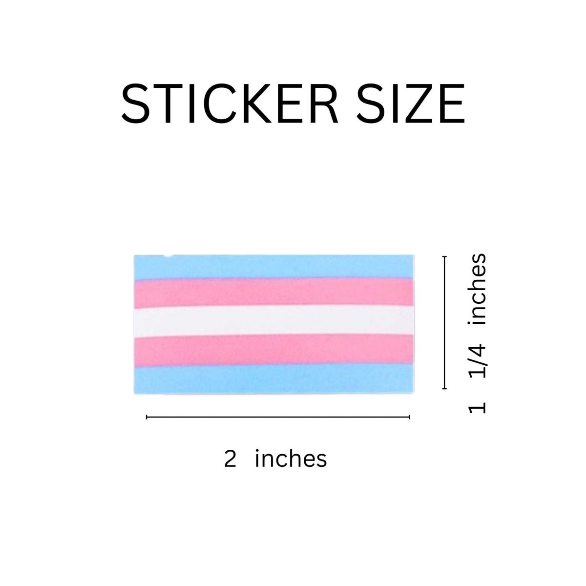 Roll Of Trans Pride Stickers (250)
